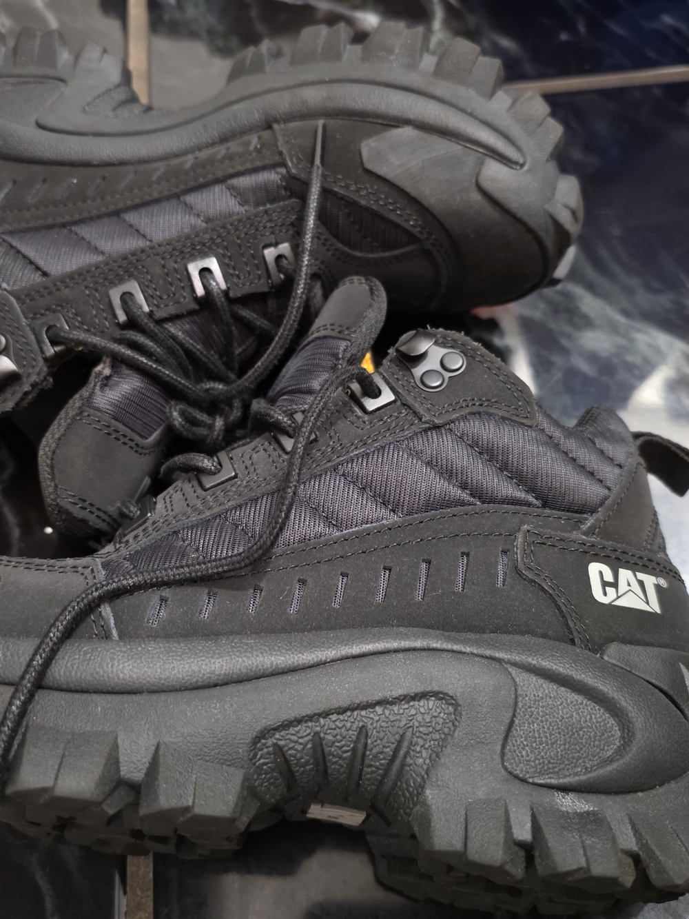 CAT Black Rugged Trail Sneakers